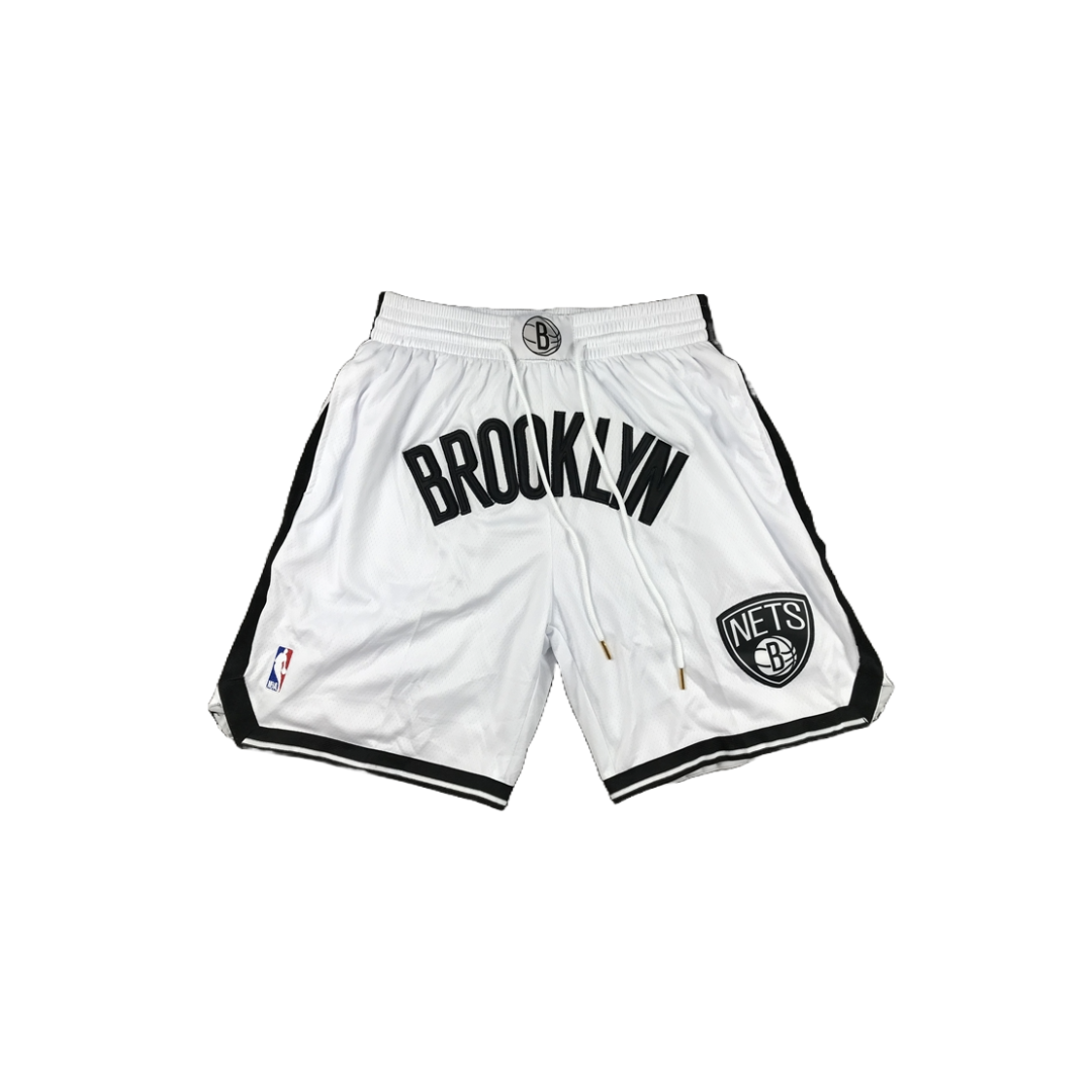 Brooklyn Nets Hoopen™ NBA Basketball Shorts (White)
