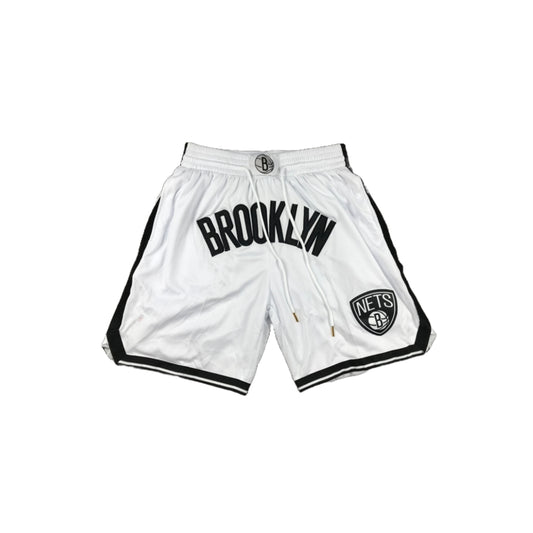 Brooklyn Nets Hoopen™ Basketball Shorts (White)