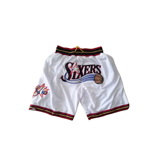 Philadelphia 76ers Hoopen™ Basketball Shorts (White)