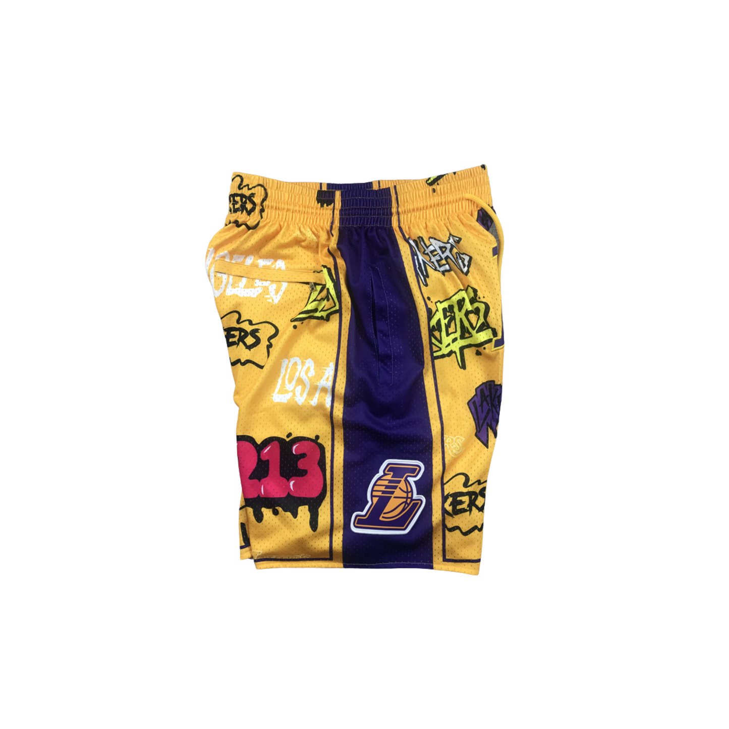 Los Angeles Lakers Hoopen Graffiti™ Basketball Shorts