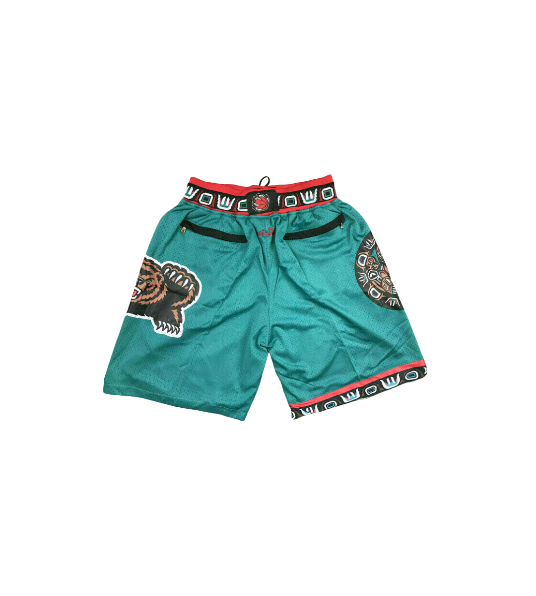 Vancouver Grizzles Shorts Teal - Basketball Shorts Store