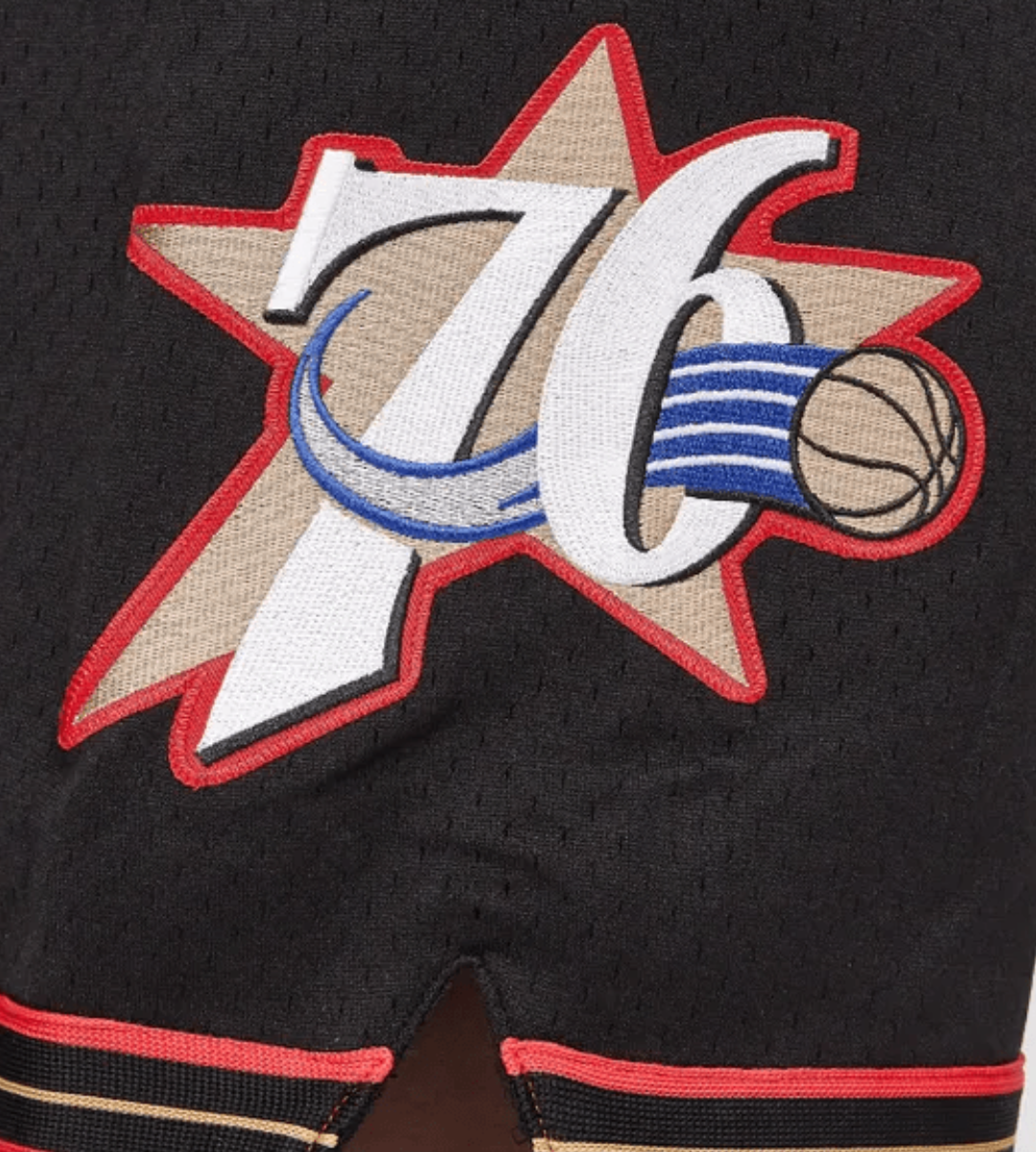 Philadelphia 76ers Hoopen™ Basketball Shorts (Black)